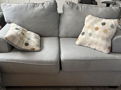 Gray Sofa and Loveseat Set