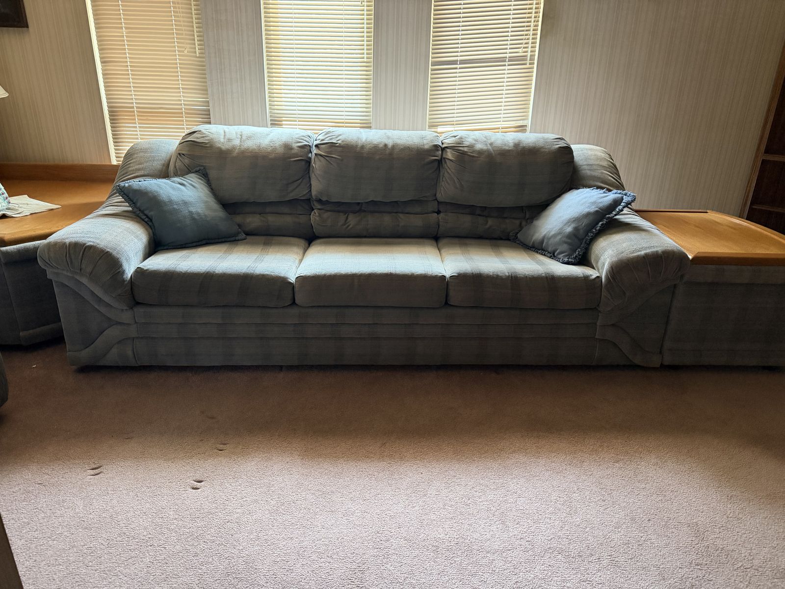 Comfortable Reclining Sofa and Loveseat Set - Great for Living Room or Den