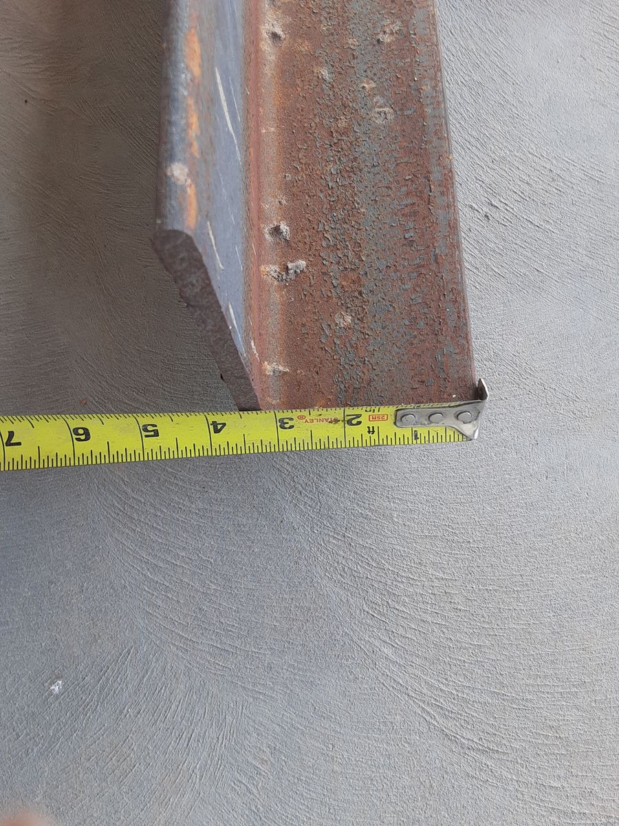 3-1/2" x 5" x 5/16" x 19 Foot Long Angle Iron / Brick Lintel