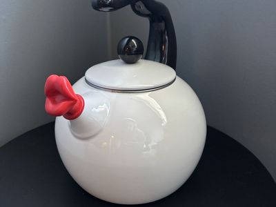 Whimsical Whistling Lips Tea Kettle