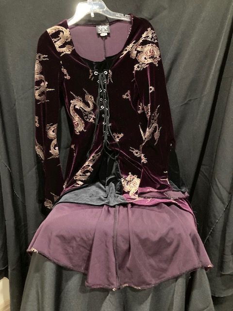 FORTUNE TELLER Stretch Velvet Size ADULT L    $25