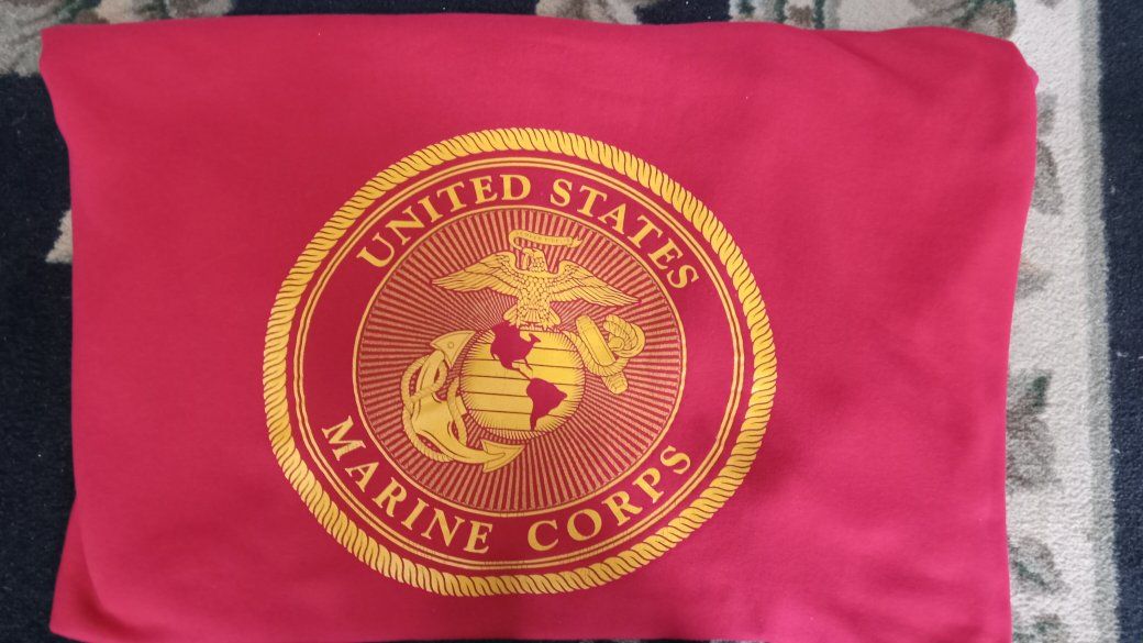 Throw Blanket 69" X 53" MV Sport Care Over Red United States Marine Corps