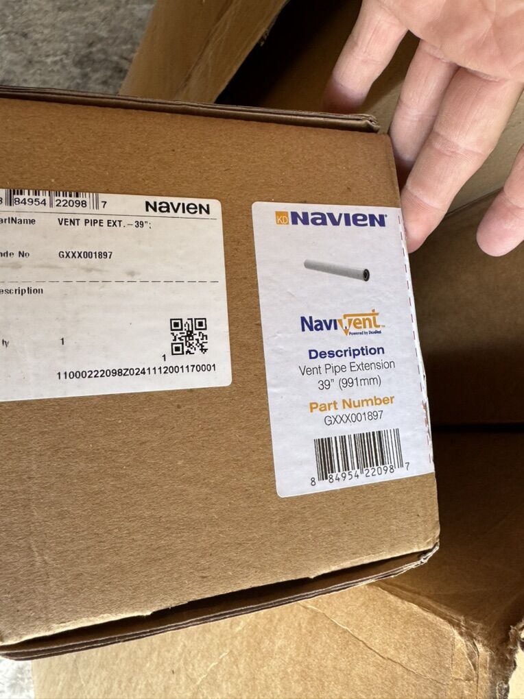 Navien 39in Vent Pipe Extension