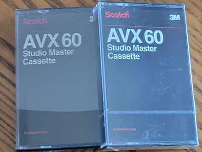 Scotch 3M AVX 60 Studio Master Cassette - Lot of 2