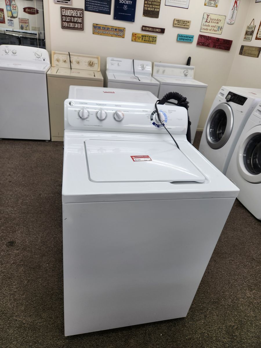GE White Top Load Washing Machine - Used