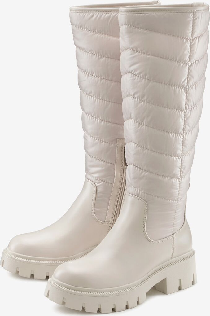 Boots Beige/white New In Box (Retail $115+)