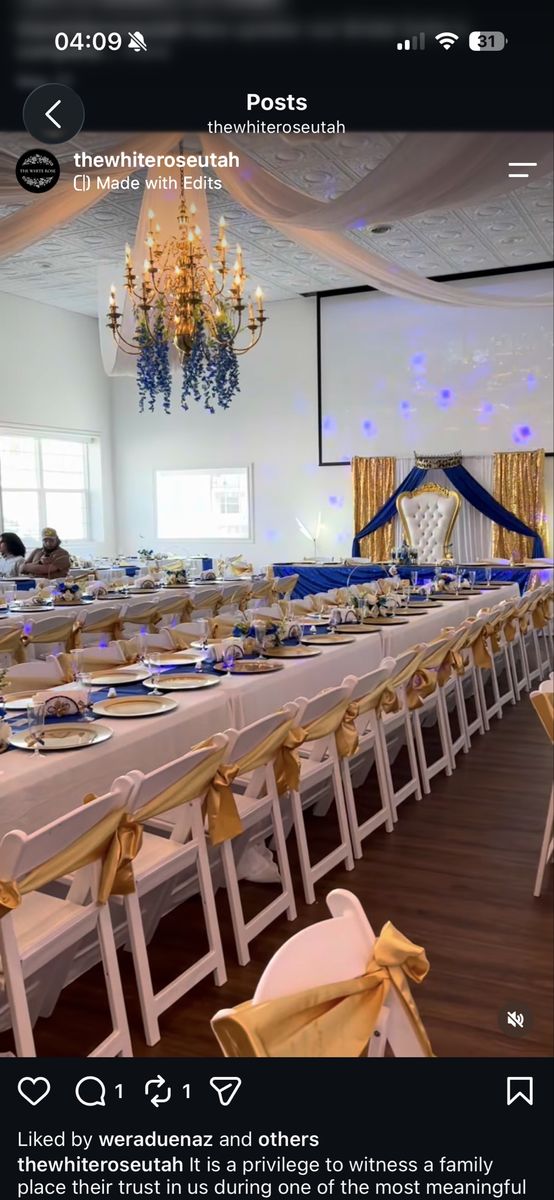 Venue 12Hr Rental (Sunday 2/7/27) — Farr West, 84404