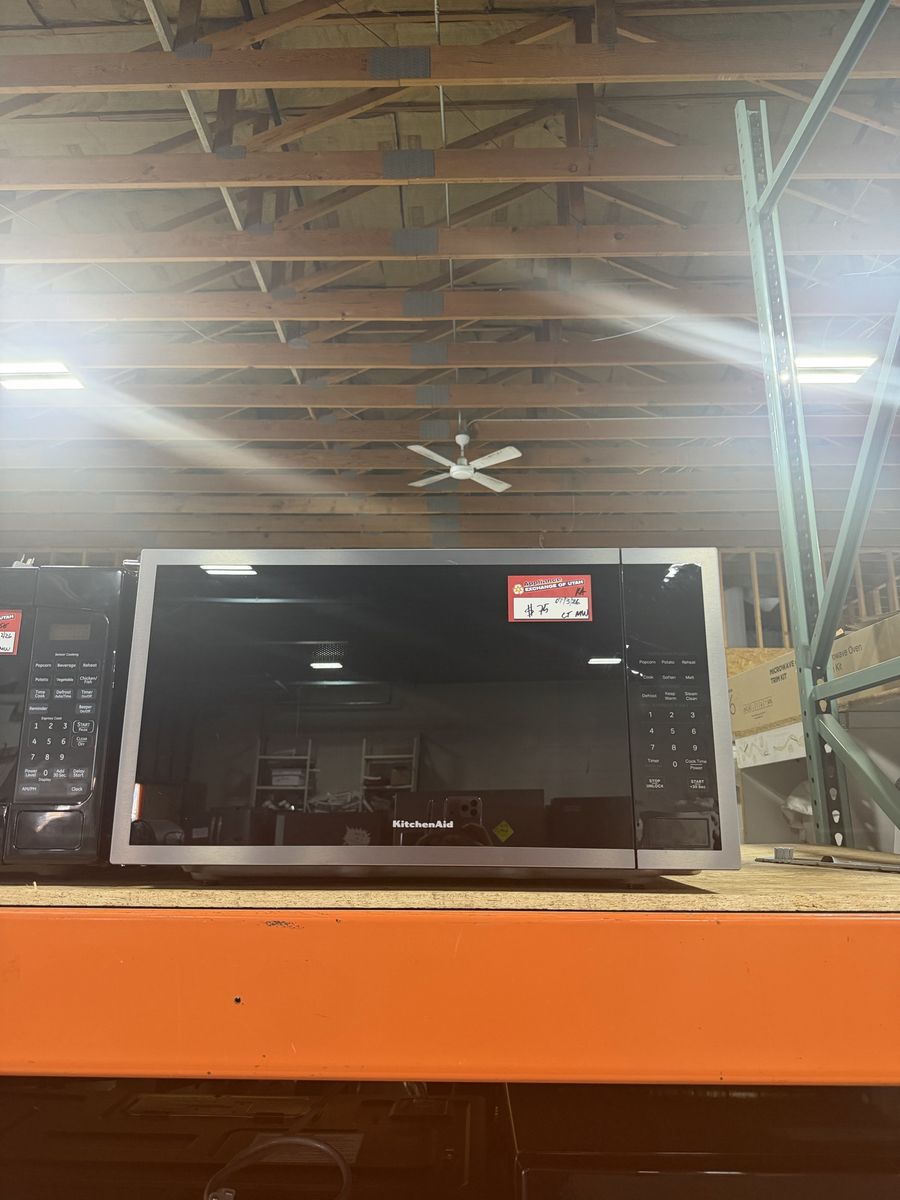 KitchenAid Stainless Steel Countertop Microwave - Black, Digital Display