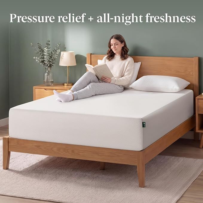 Zinus Green Tea Memory Foam Mattress 12 Inch, CertiPUR-US & Oeko-TEX Certified Safe Materials, Full