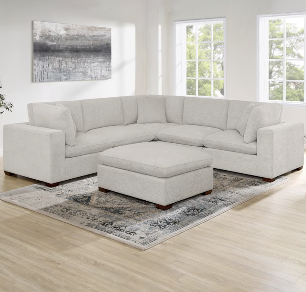 BACK TO SCHOOL FURNITURE DEAL – THOMASVILLE LOWELL 6-PIECE MODULAR SECTIONAL
