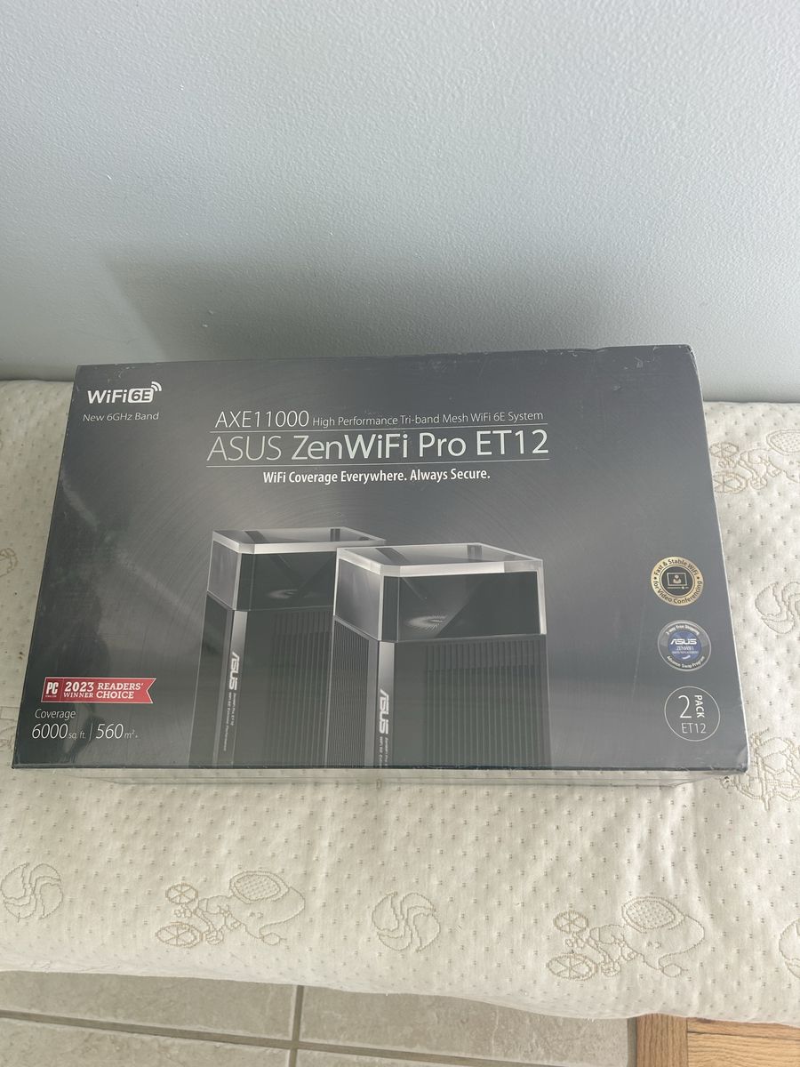 $200 Brang New ASUS Zenwifi pro E12-2pack