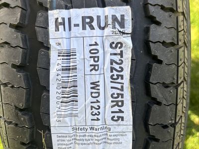 Trailer tire and wheel