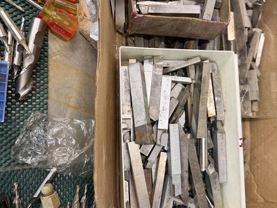 Assorted Lathe Tool Bits & Metalworking Tooling Lot - High Speed Steel & Carbide