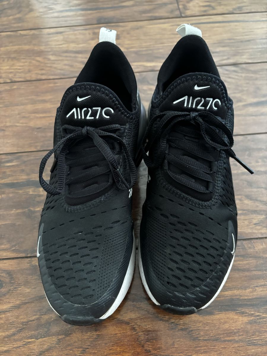 Nike Air Max 270 Black & White Sneakers - Women's Running Shoes with Air Bubble women’s 7.5