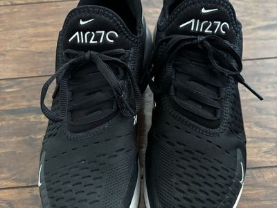 Nike Air Max 270 Black & White Sneakers - Women's Running Shoes with Air Bubble women’s 7.5