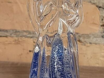 Vintage art glass praying angel