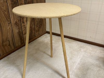 Two Decorative End Tables W Glass Tops