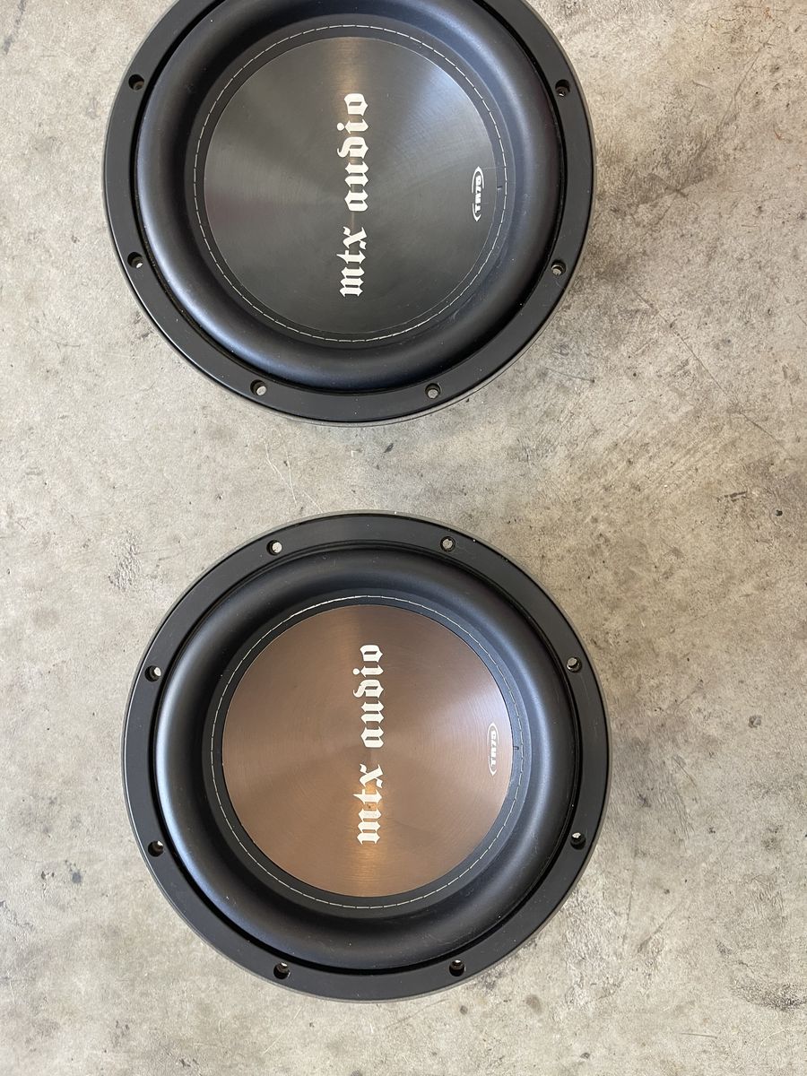 TWO USED --> MTX 12" 1000 Watt Dual 4 Ohm Subwoofers