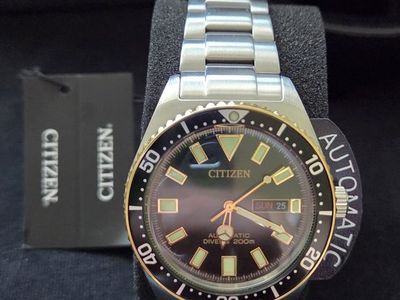 Citizen Promaster NY0125-83E Automatic Diver - NEW - Tank Case - Black