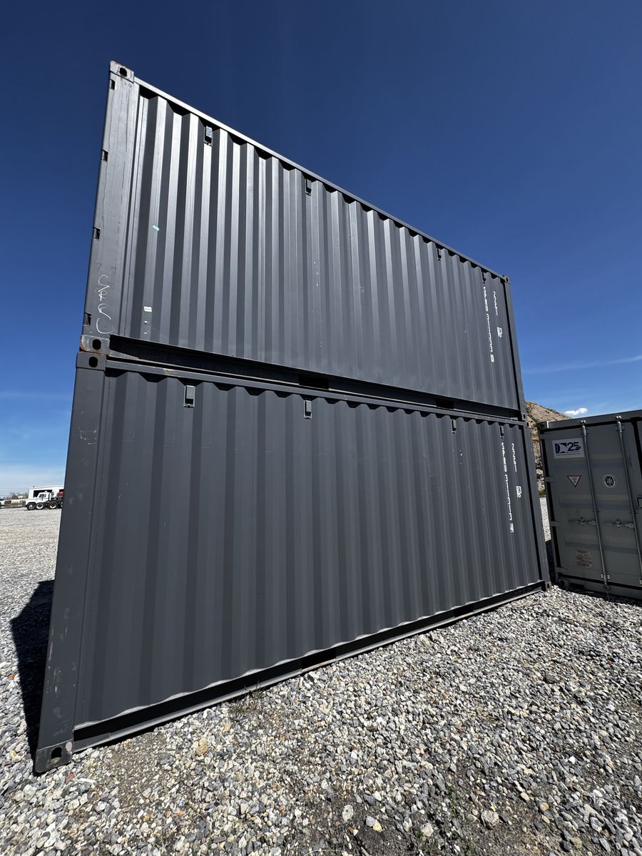Shipping Container 8 X 20 One Trip Slate Grey