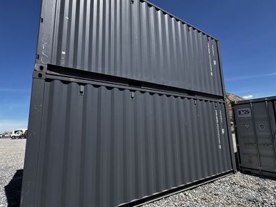 Shipping Container 8 X 20 One Trip Slate Grey