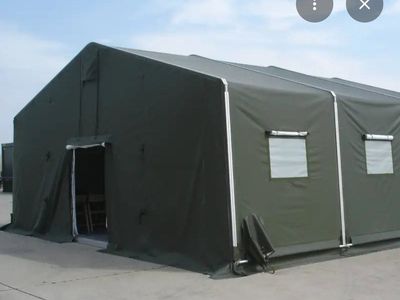 Large Military-Grade Canvas Tent - Heavy Duty, Weatherproof Shelter