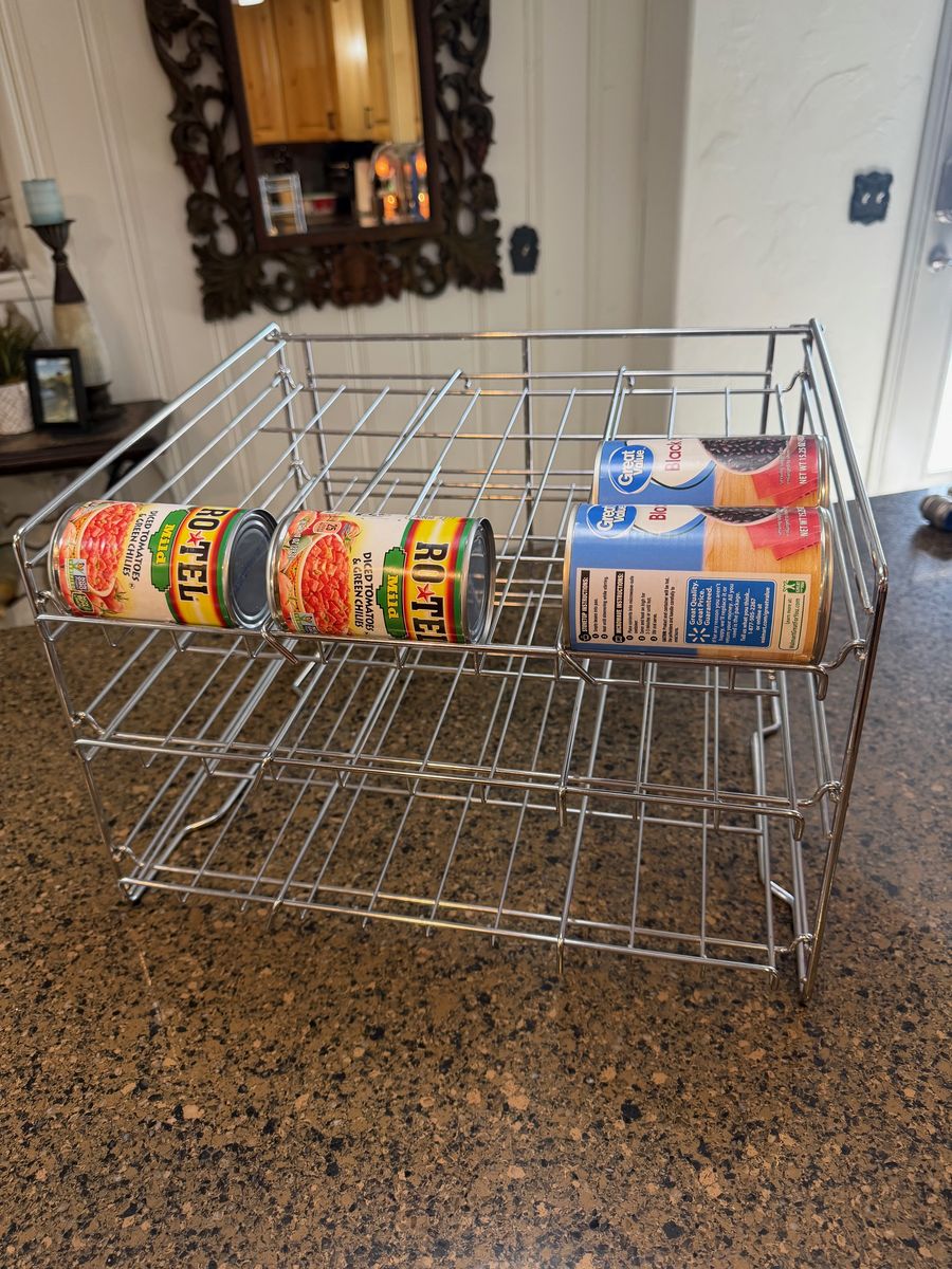 NEW 3 TIER CAN STORAGE RACK ORGANIZER (2 AVAILABLE)