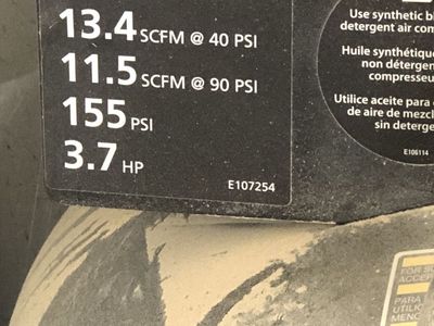 Husky 60 gal air compressor