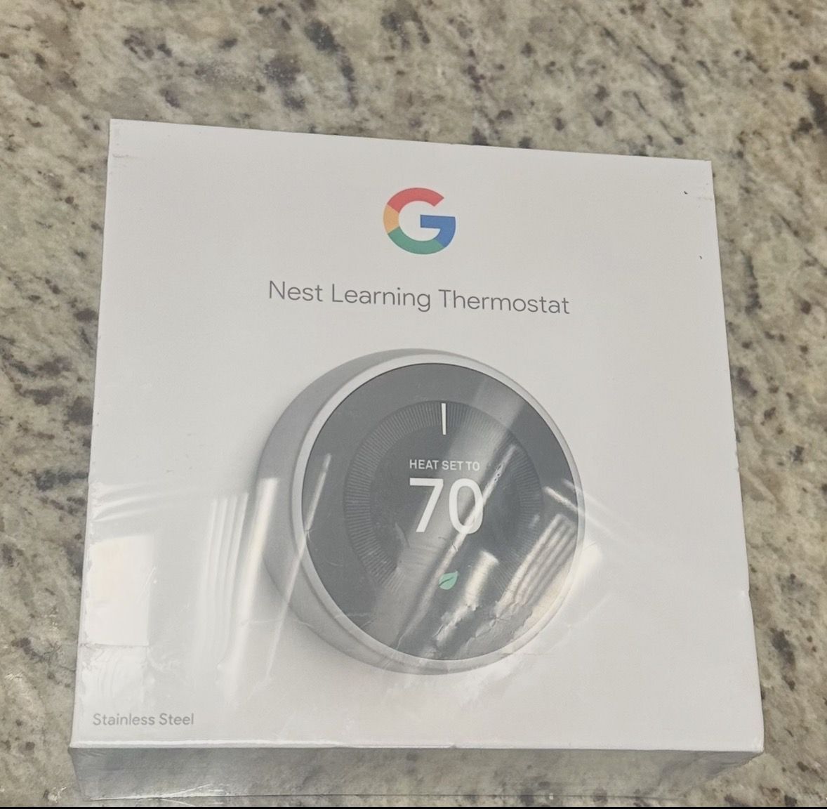 Google Nest Learning Thermostat (3rd Gen) – NEW Sealed – Stainless Steel