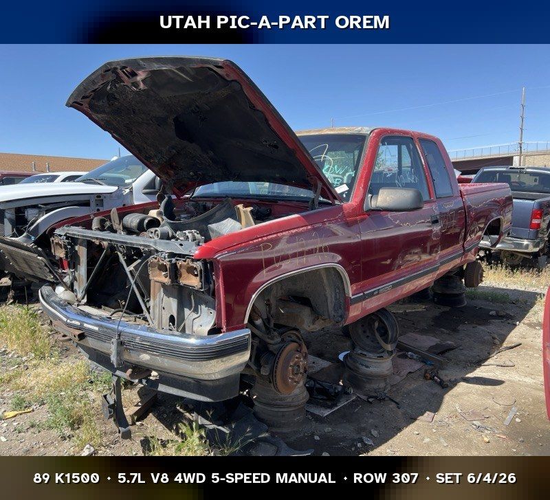 1989 Chevrolet K1500 Parts - UTPAP Orem