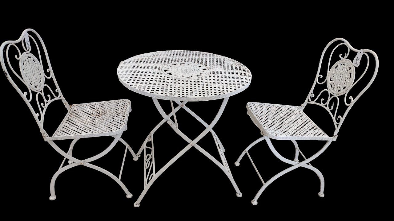 Three-Piece Metal Outdoor Furniture Set, Folding G