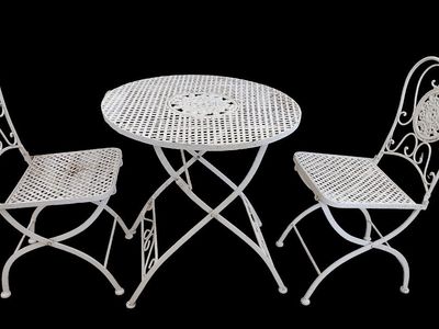 Three-Piece Metal Outdoor Furniture Set, Folding G