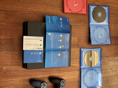 $125 OBO Sony PlayStation 4 Slim Console Bundle with 2 DualShock Controllers & 3 Games
