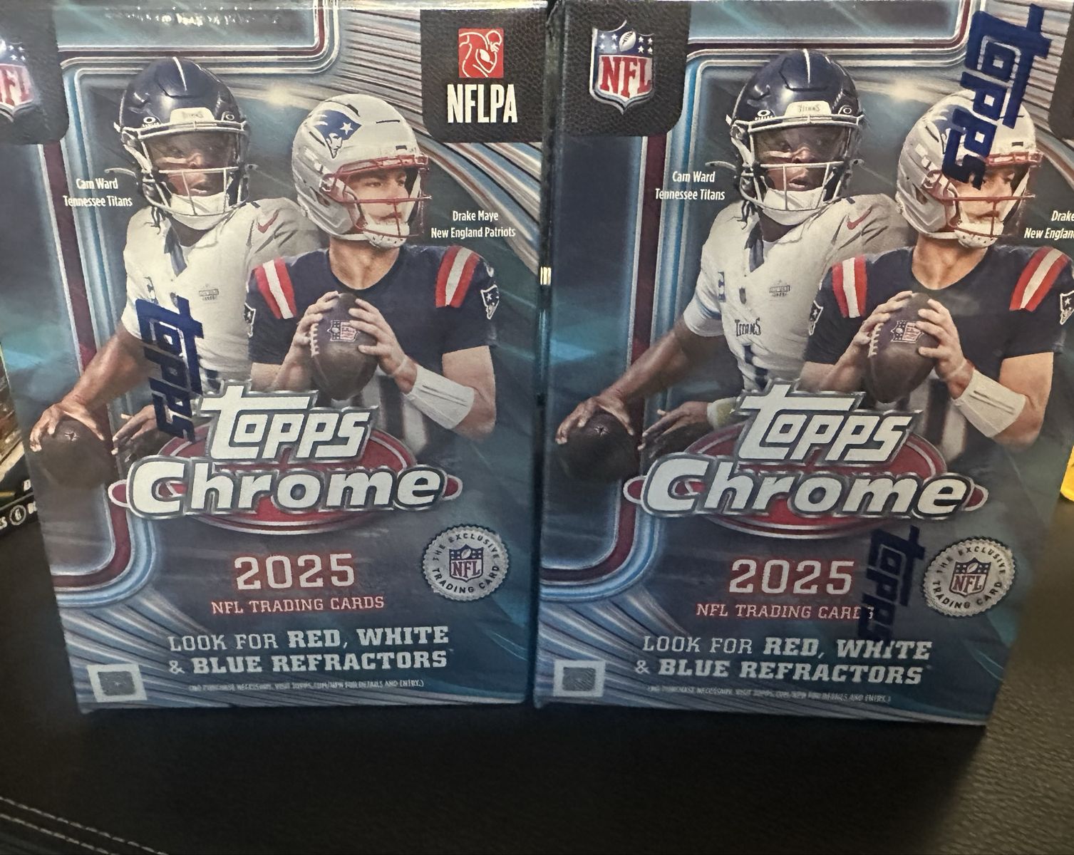2025 Topps chrome NFL value box