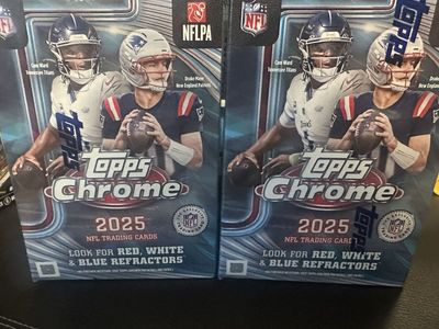 2025 Topps chrome NFL value box