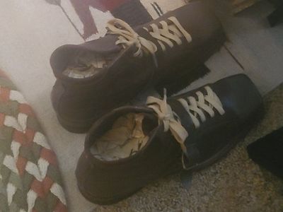 Men's Brown Leather Mid-Top Lace-Up Casual Shoes