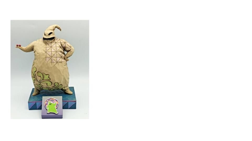 Jim Shore Nightmare Before Christmas - Roll the Dice / Oogie Boogie & Figpin Disney
