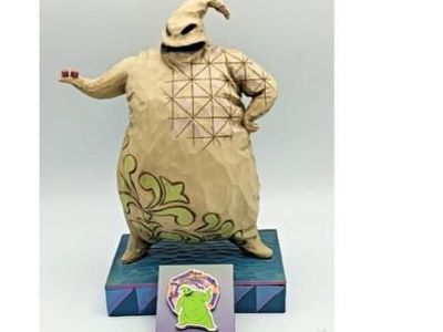 Jim Shore Nightmare Before Christmas - Roll the Dice / Oogie Boogie & Figpin Disney