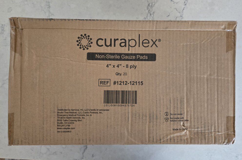 Curaplex 4 x 4 Non Sterile Gauze Pads Case