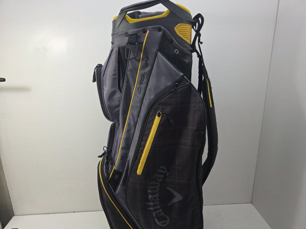 Callaway Org 14 Golf Cart Bag - Black/Yellow with 14-Way Divider & Putter Well