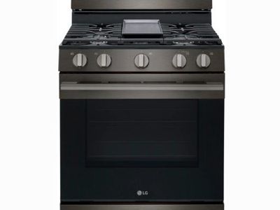 LG LRGN6323Z 30" Freestanding Gas Smart Range in Black Stainless Steel, 5 Burners, Brand New!