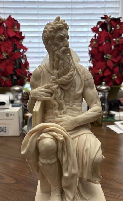 Marble Moses Figurine by Michelangelo