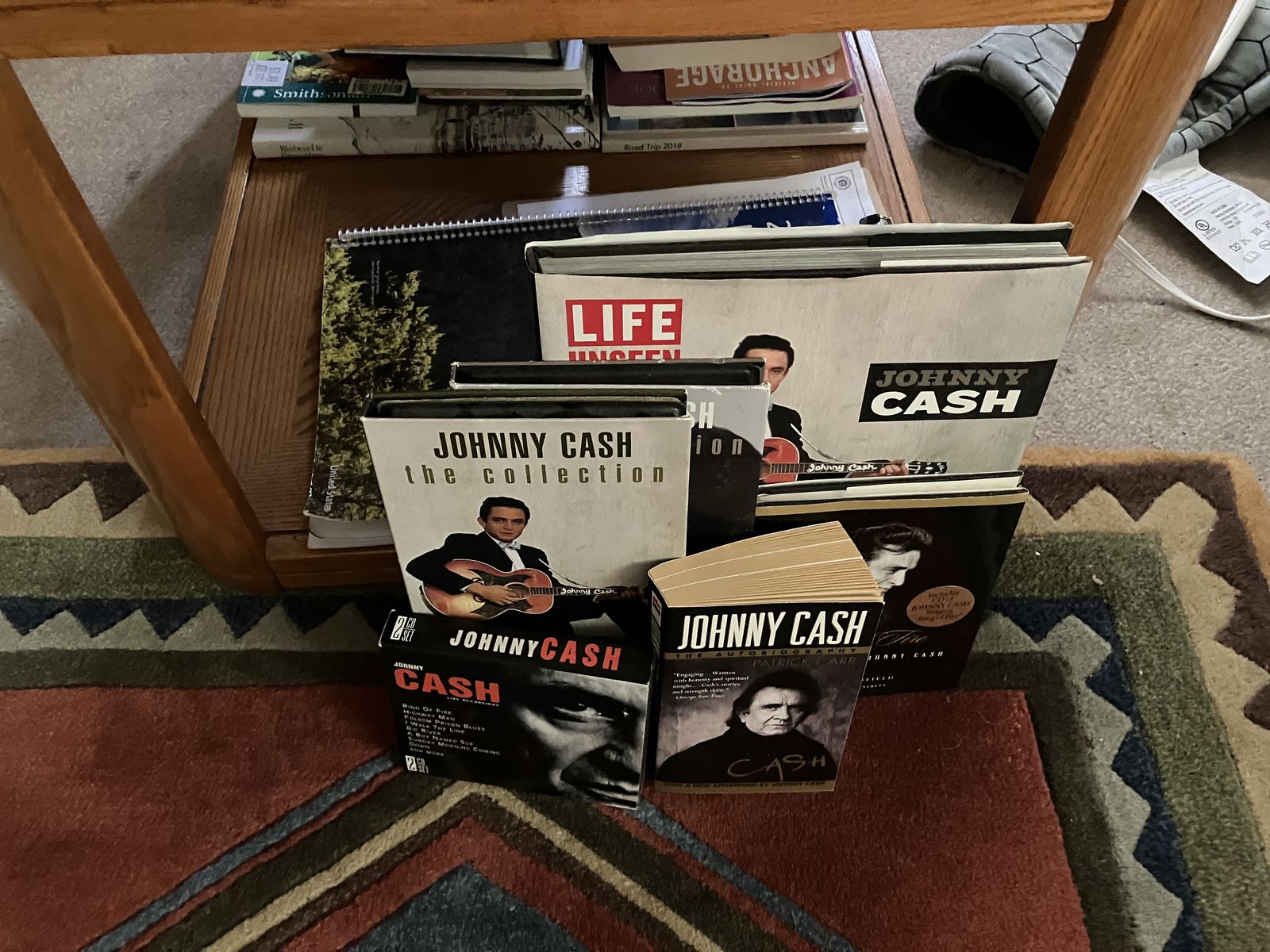 Johnny Cash Collection: "LIFE Unseen" Illustrated Bio, "Cash" Autobiography, "The Collection" CDs, Live Cassettes and