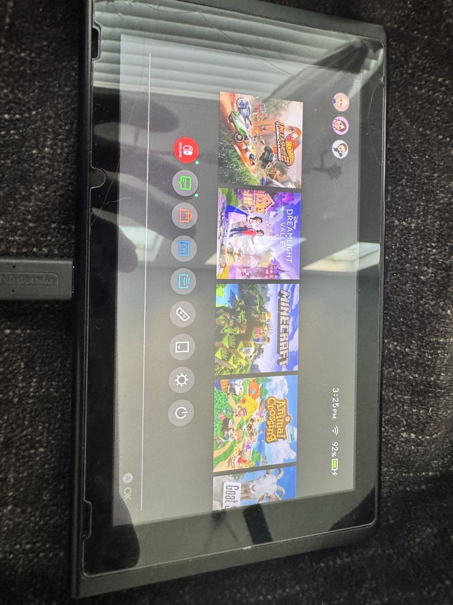 Nintendo Switch Console with carrying case No Joycons - Original Box Included