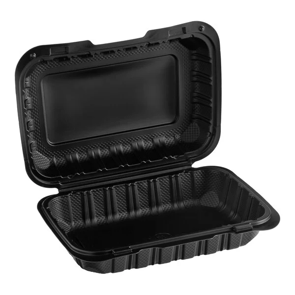 Case of 150 9x6 Hinged Take-Out Containers - New in Box