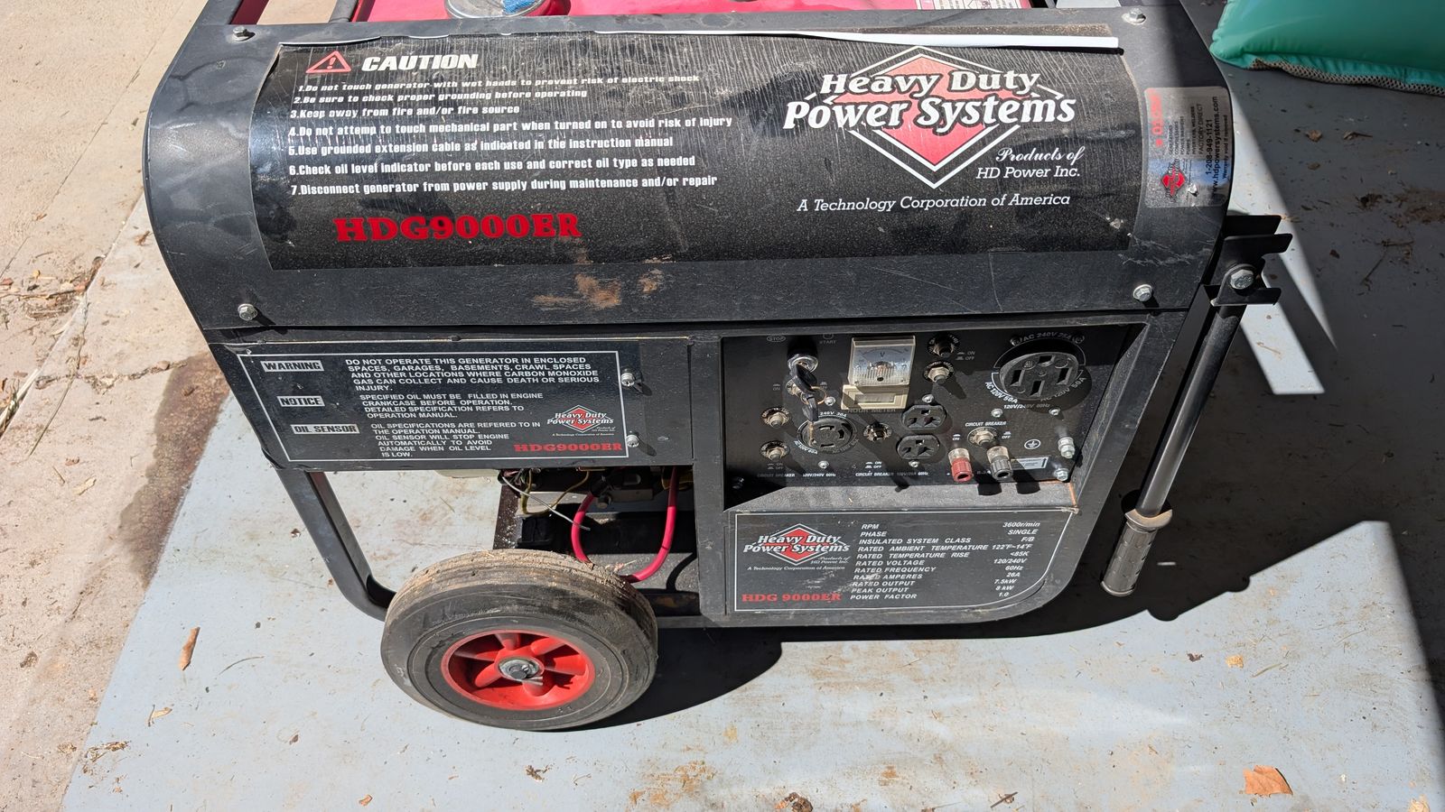 Heavy Duty Power Systems HDG9000ER Generator
