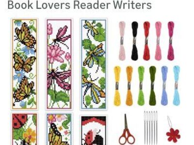 New in Package! Bookmark Cross-stitched Kit