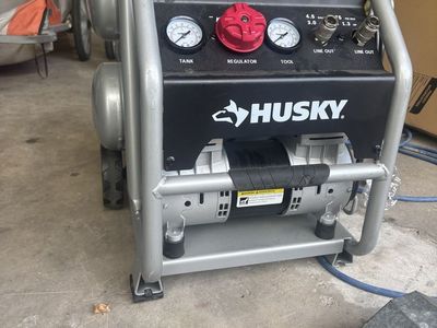 Husky 4.5 Gallon 175 PSI Portable Electric Air Compressor - 80% Quieter