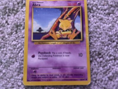 1995 Abra Pokemon Card