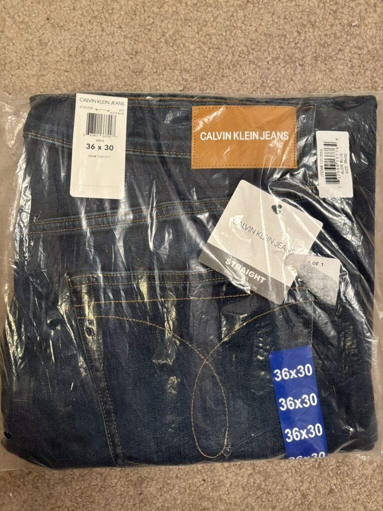 Calvin Klein Jeans NEW Aude Blue 36 X 30
